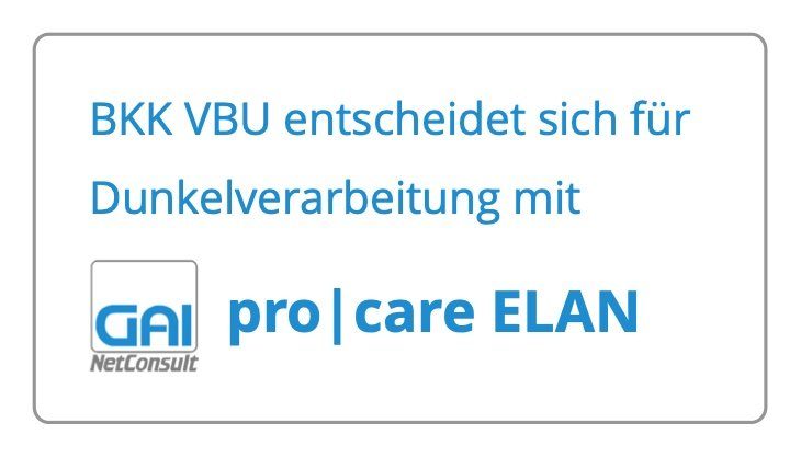 Die BKK VBU verbessert ihren Kundenservice durch Automatisierung mit pro|care ELAN.