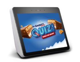"Knoppers NussRiegel Quiz" ist erster Marken-Skill für Alexa-Endgeräte in Form eines Gewinnspiels