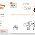 Die Startseite der McFoxx Homepage