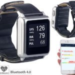 newgen medicals Medizinische Blutdruck-Armbanduhr BPW-100 mit Pumpe und E-Ink-Display