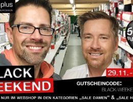 Black Weekend bei schuhplus - 50% auf große Schuhe in SALE Damen sowie SALE Herren