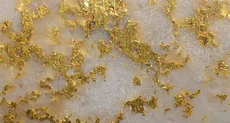 Goldvererzung von der Fosterville-Mine; Foto: Kirkland Lake Gold