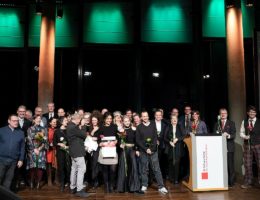 Alle Preisträger der 30. Kölner Tanz- und Theaterpreisverleihung auf der Bühne (Bildquelle: © Janet Sinica)