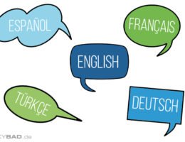 Skybad berät auf 5 Sprachen