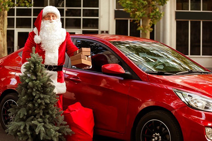 Bringt der Weihnachtsmann ein Auto