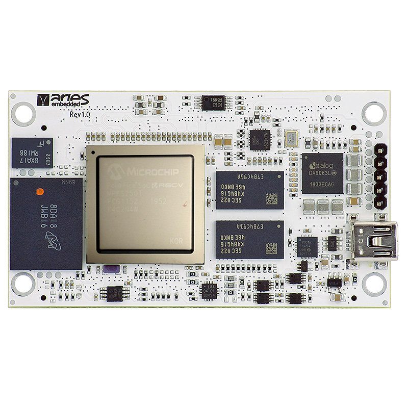 ARIES Embedded präsentiert neues System-on-Module M100PFS mit Microchip&apos;s PolarFire SoC FPGA