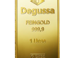 Degussa Goldbarren 1oz (Bildquelle: Degussa Goldhandel)