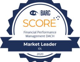 BARC Score 2020 - Badge „Market Leader“ (Bildquelle: IDL-Unternehmensgruppe)