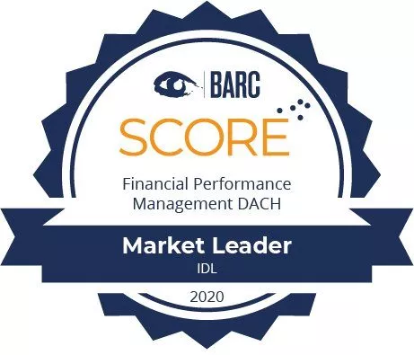 BARC Score 2020 - Badge „Market Leader“ (Bildquelle: IDL-Unternehmensgruppe)