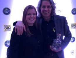 Isabelle Cosijn und Wout Dhondt bei den World Gin Awards 2020