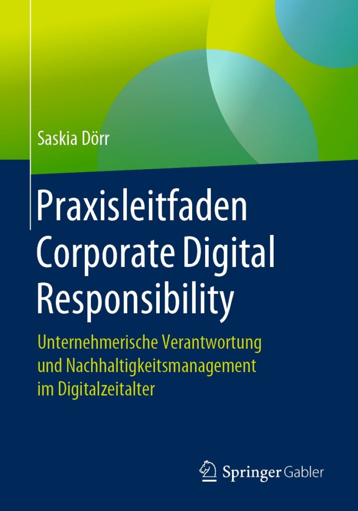Buchcover Praxisleitfaden Corporate Digital Responsibility (Bildquelle: Springer Gabler Verlag)
