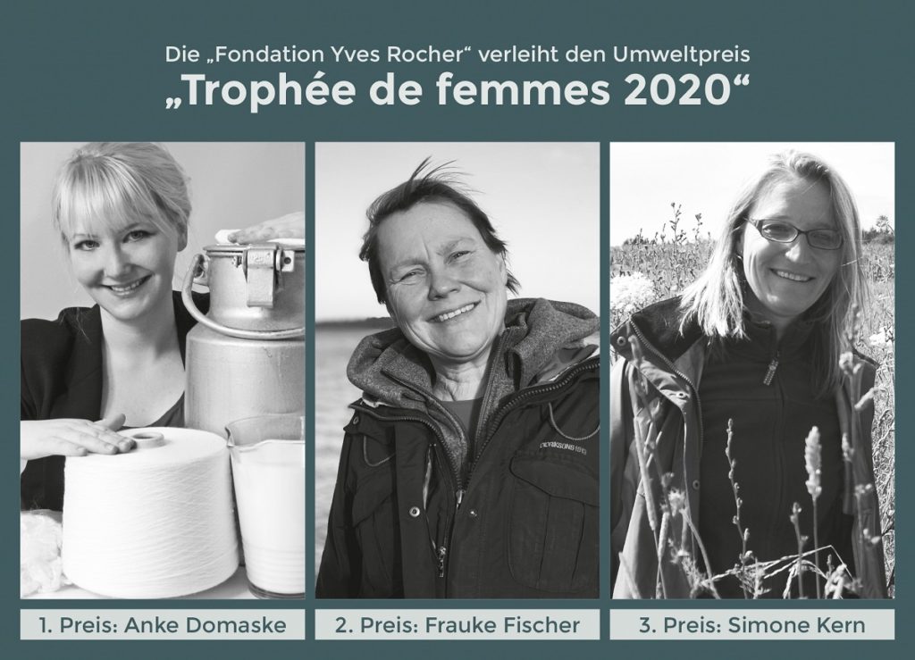 Die Preisträgerinnen des Umweltpreises "Trophée de femmes 2020"