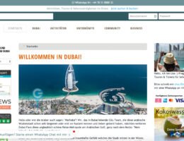 Mega-Reisemetropole Dubai mit Dubai.CityGuideLounge.com entdecken