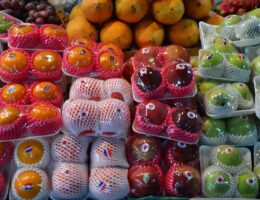 verpacktes Obst
