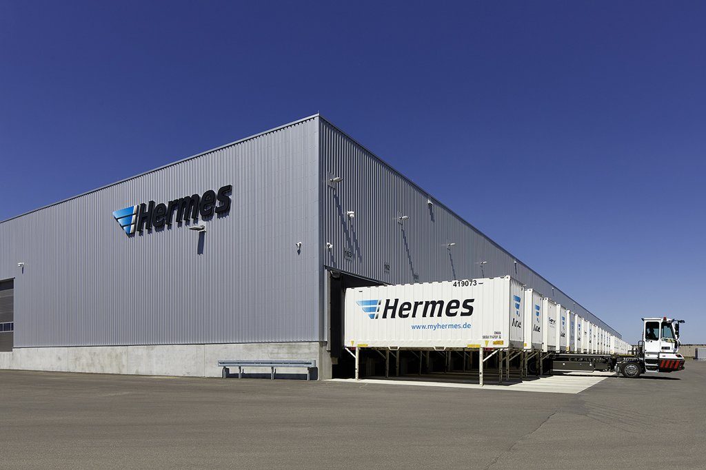 Das Hermes Logistikzentrum für Großstücke im fränkischen Ansbach hat den Betrieb aufgenommen. (Bildquelle: ECE/Jochen Stüber)