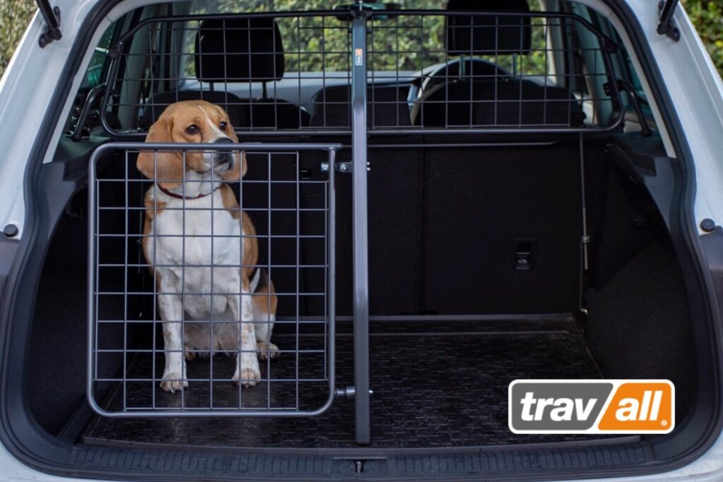 Hunde mit einem modularen Transportsystem im Auto sichern