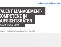 Titelblatt der Studie "Talent Management-Kompetenz in Aufsichtsräten"