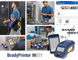 Tragbarer Etikettendrucker BradyPrinter M611 für die Kabel- und Leitungskennzeichnung