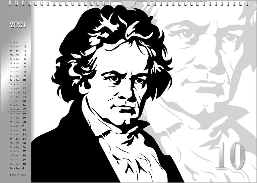 "Klassische Musik für Kinder". Zu dieser Homepage passen die Komponisten-Kalender von Peter Bach jr. perfekt.