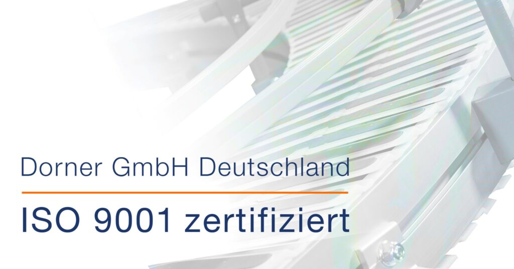 ISO 9001-Audit - Dorner-Qualitätsmanagement in Deutschland wurde bestätigt