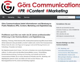 Görs Communications bietet Informationen + Beratung zu PR