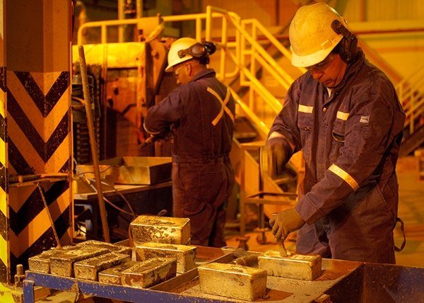 Goldproduktion auf der Veladero-Mine; Foto: Barrick Gold
