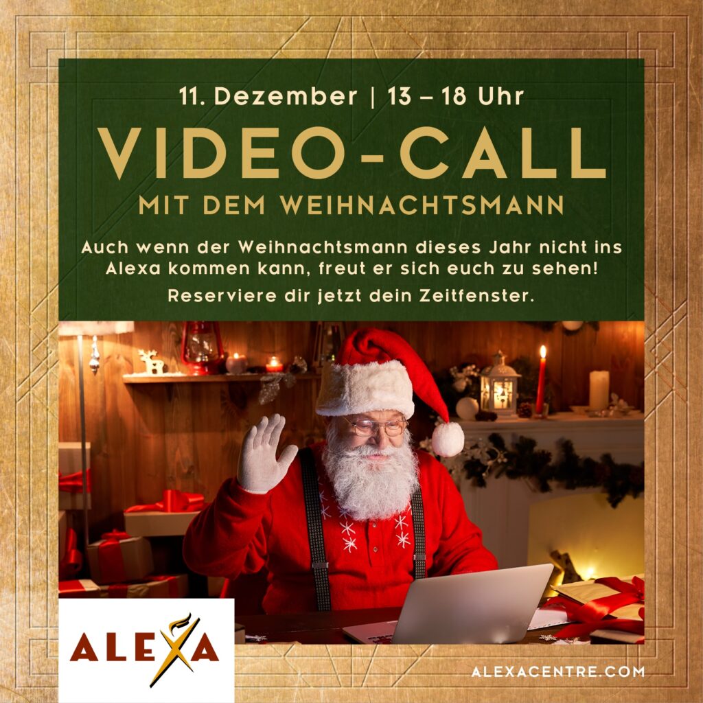ALEXA: Mit dem Weihnachtsmann auf Du und Du beim Video-Call. (Bildquelle: ALEXA)