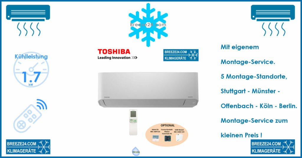 Toshiba VRF HI-Wall Wandgerät MMK-AP0057HP-E – mit Kühlleistung 1,7 kW