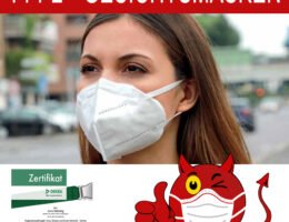 FFP2 Masken vom Maskenteufel vom Hygienebauftragten empfohlen