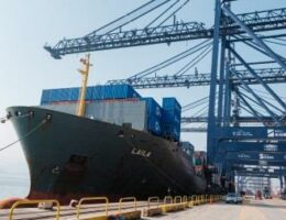 Bringt neue Güter für den europäischen Markt - das Containerschiff „Laila“. (Bildquelle: © CULines)