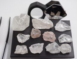 Diamanten aus dem aktuellen Verkaufspaket; Foto: Lucapa Diamond