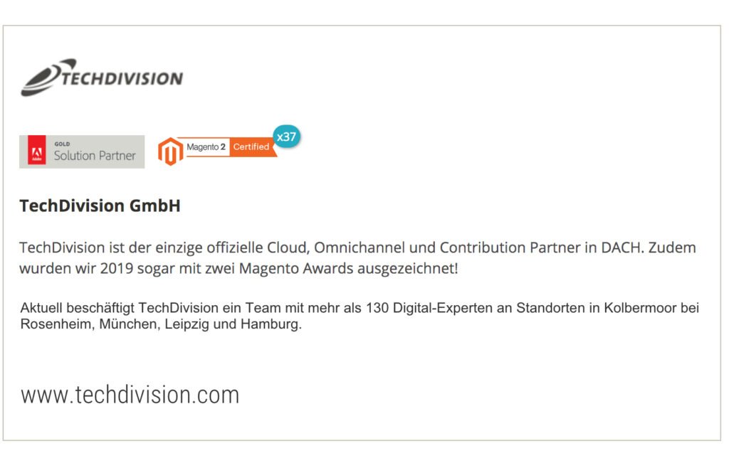 TechDivision GmbH - Führender Magento Partner in der DACH Region