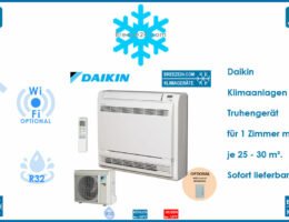 Daikin Klimaanlagen Set Truhengerät - FVXM25F + RXM25N9 R32 für 1 Zimmer mit 25 - 30 m²