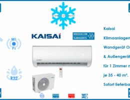 Kaisai Klimaanlage Wandgerät One - KRX-12AEXI + KRX-12AEXO R32 für 1 Zimmer mit 35 - 40 m²