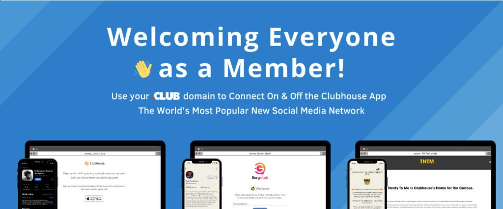 Hype des Monats: Clubhouse (Bildquelle: .Club Domains