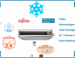 Fujitsu Hotel Kanalgerät ARXG 07KSLAP R32 für 1 Zimmer mit 20 - 25 m²