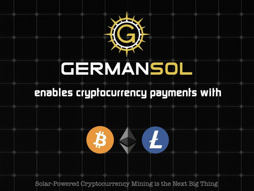Solar powered cryptocurrency mining by germansol (© germansol)