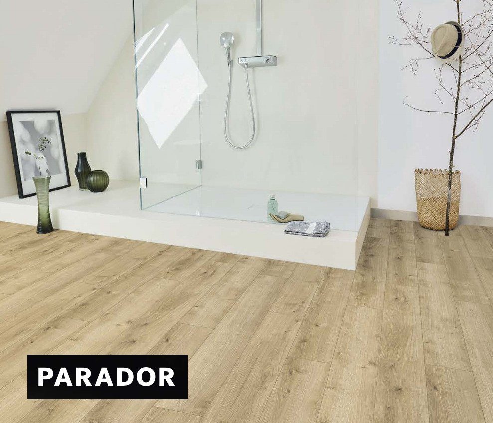 Parador Modular ONE Hydron - Designboden mit geringer Aufbauhöhe für schnelle Badezimmer Renovierung (Bildquelle: @ Parador)