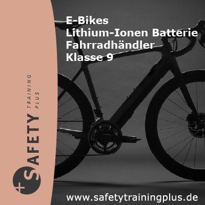 Gefahrgut Online Schulungen „E-Bikes / Lithium-Ionen Batterie / Klasse 9