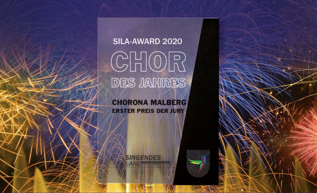 Der SiLa Award 2020/21: CHORona Malberg ist Chor des Jahres 2020 (Bildquelle: Singendes Land)