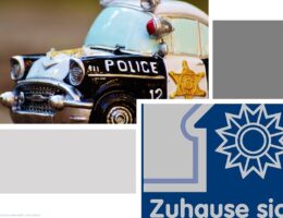 PM_Sicherheitstechnik schützt_Collage Polizeiauto_Plakette_Basisfoto_Pixabay_Hier und jetzt endet leider meine Reise-66f7c084
