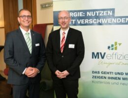 Landesenergieminister Christian Pegel beim Auftakt der Kampagne MVeffizient im Juni 2018 in Rostock  (© LEKA MV/Margit Wild)