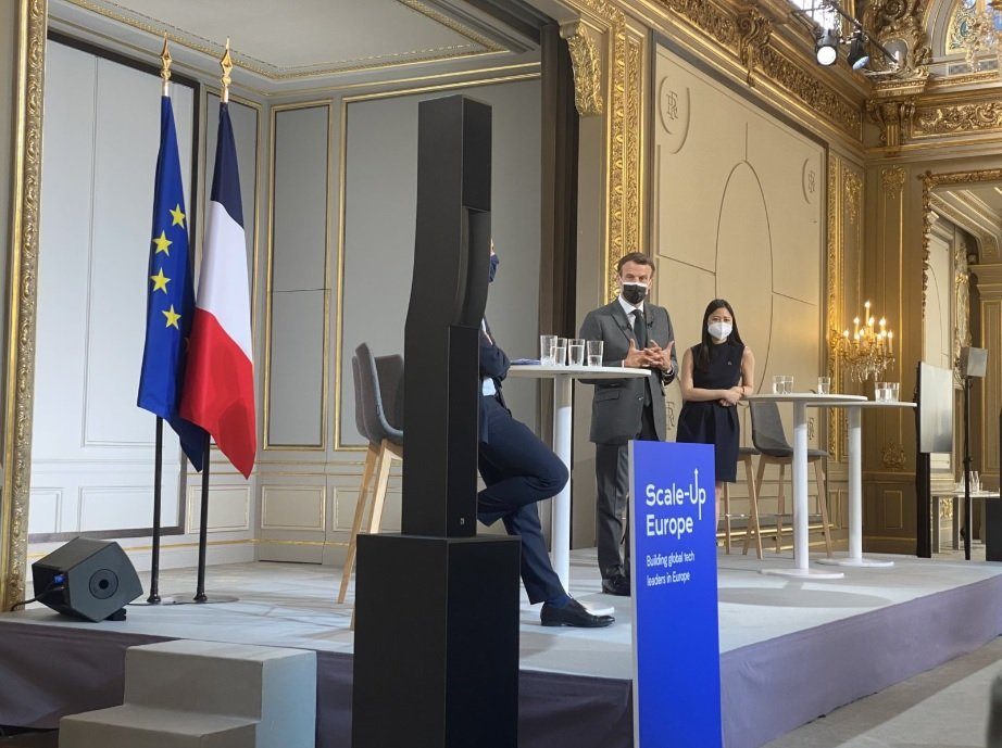 Präsident Macron begrüßt das Manifest der Initiative Scale-Up Europe