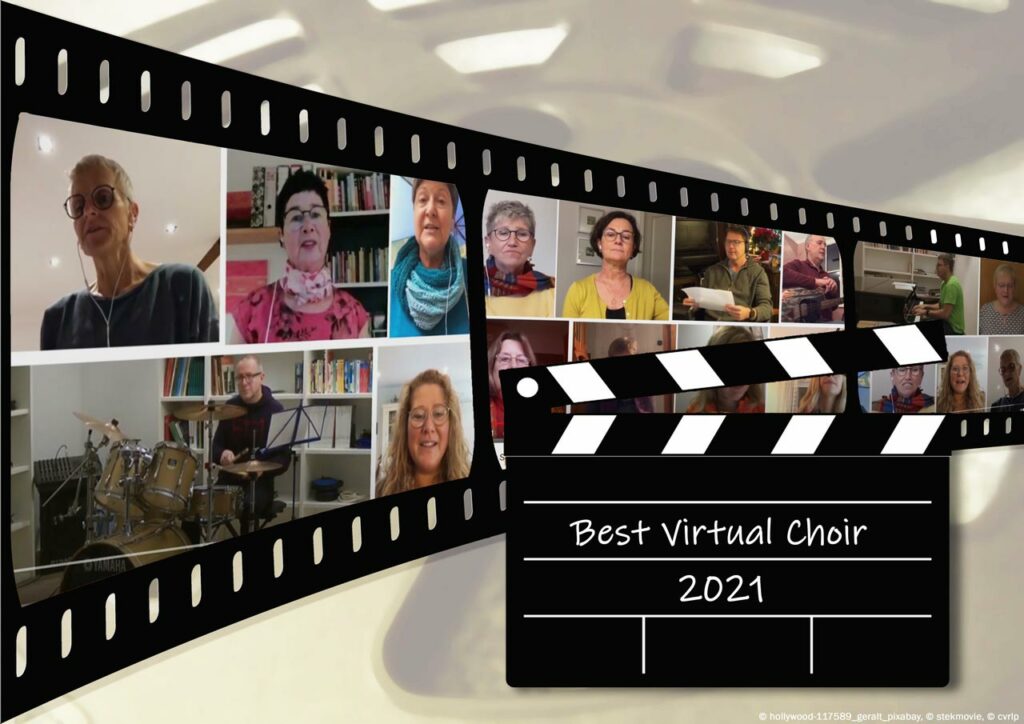 Die Teilnehmervideos zum &apos;Best Virtual Choir&apos; stehen online für das Votum des Publikums bereit. (Bildquelle: Fotocollage: C. Simmerkuß / CV RLP)