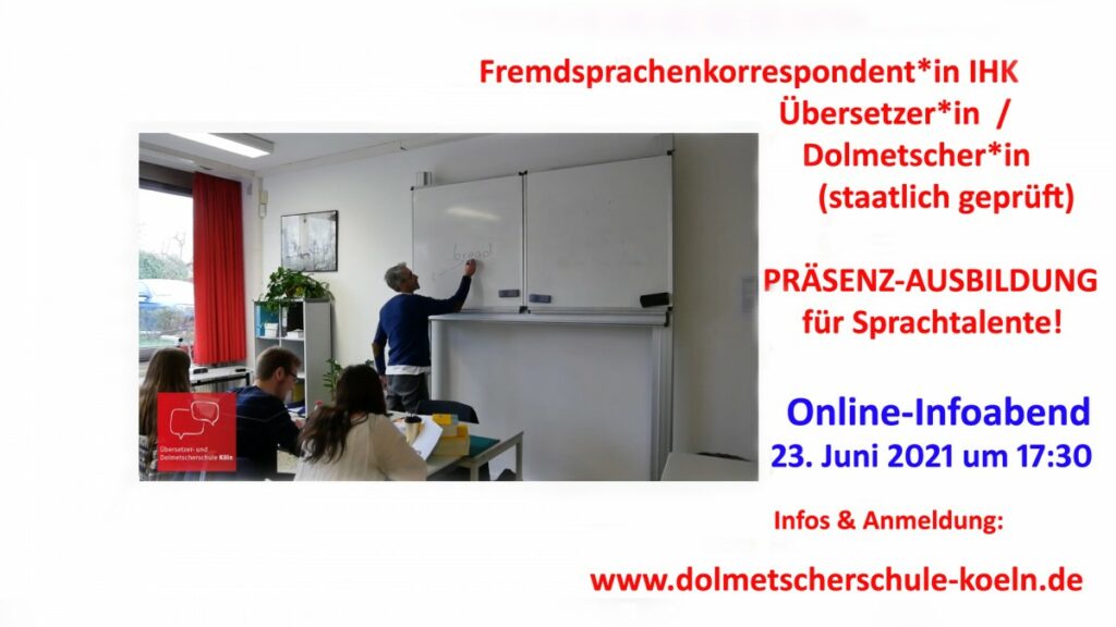 Nach dem Schulabschluss eine Ausbildung mit Sprachen in Köln? Online-Infoabend am 23.6.  (© RBZ Köln)