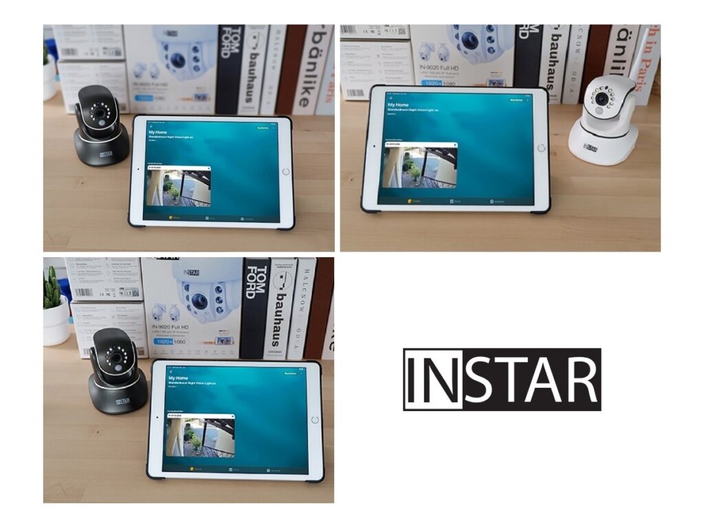 Apple Homekit mit INSTAR Full HD IP Kamera - Schwarz / Weiß