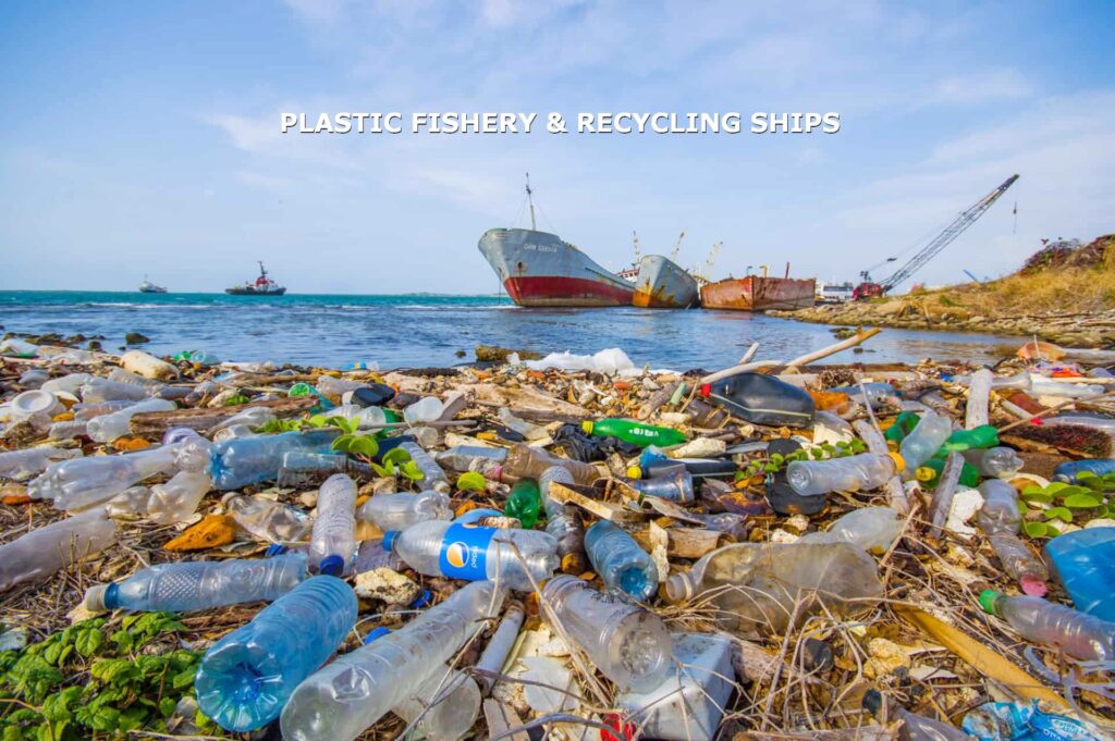 Plastik-Fischerei und Recycling Schiffe könnten Plastik in den weltweiten Gewässern schneller recyceln