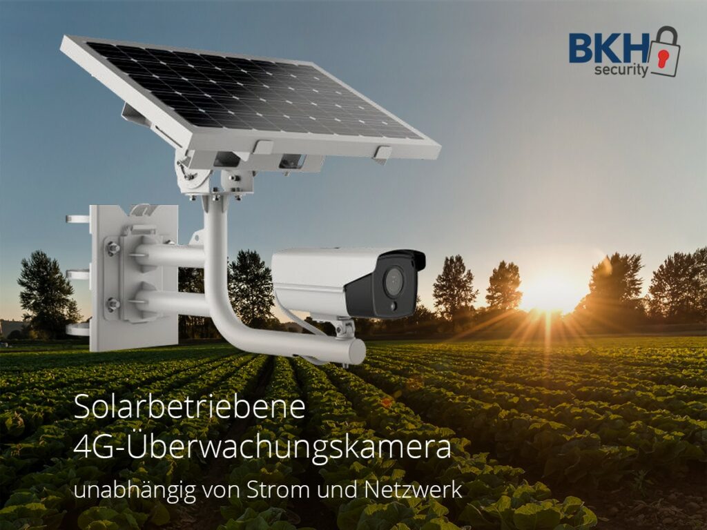 Solarbetriebene 4G Überwachungskamera (© BKH Sicherheitstechnik GmbH & Co. KG)