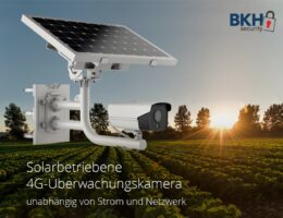 Solarbetriebene 4G Überwachungskamera (© BKH Sicherheitstechnik GmbH & Co. KG)
