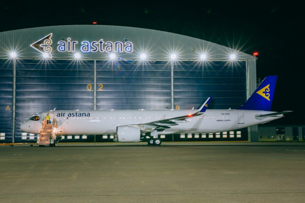 Am Flughafen von Nur-Sultan hat Air Astana den sechstem Airbus A321LR in Empfang genommen.